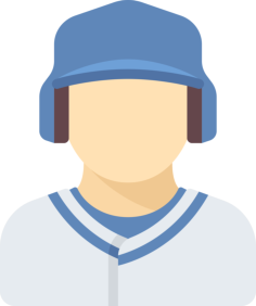 Baseball Player Outline Svg Vector, Free Vectors File